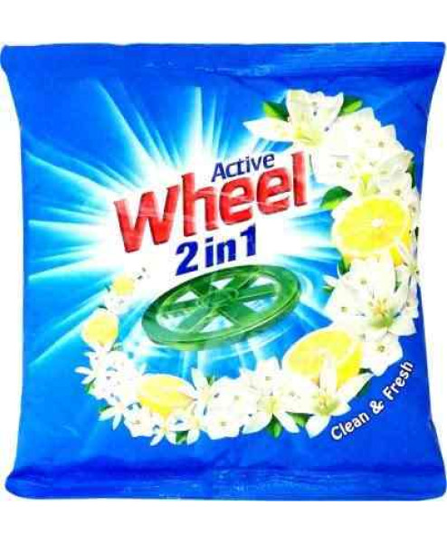 Wheel Active 2 In 1 Detergent Powder, 500Gm